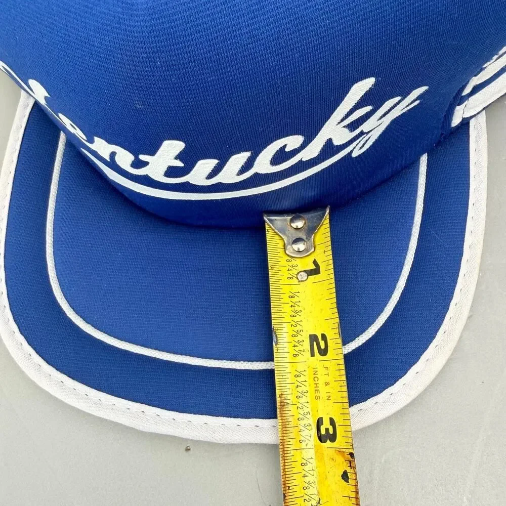 San Sun Vintage Kentucky Men's Baseball Blue & White Hat Retro UK Wildcats 80's